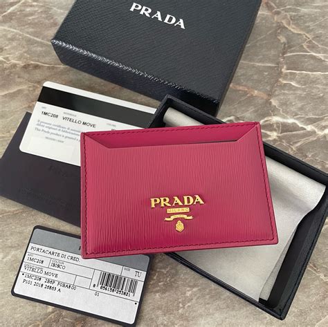 prada card holder womens